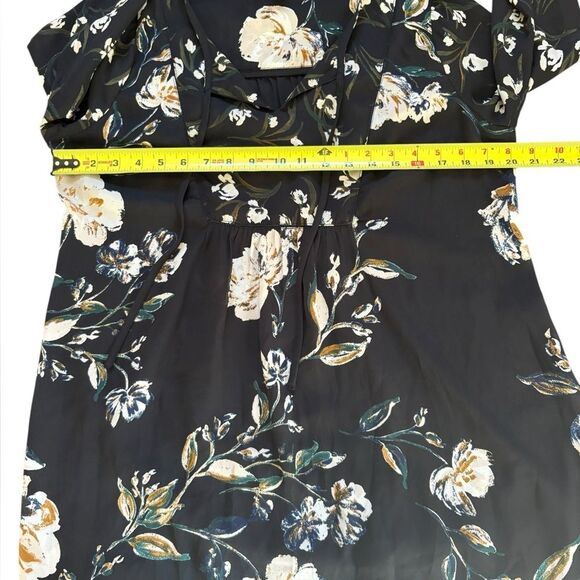 A Pea in the Pod Floral Maternity Blouse Black Cream Whimsigoth Womens Medium - Picture 11 of 12